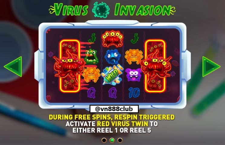 Nhan khuyen mai Virus Invasion Slots Vn88 hinh anh 2